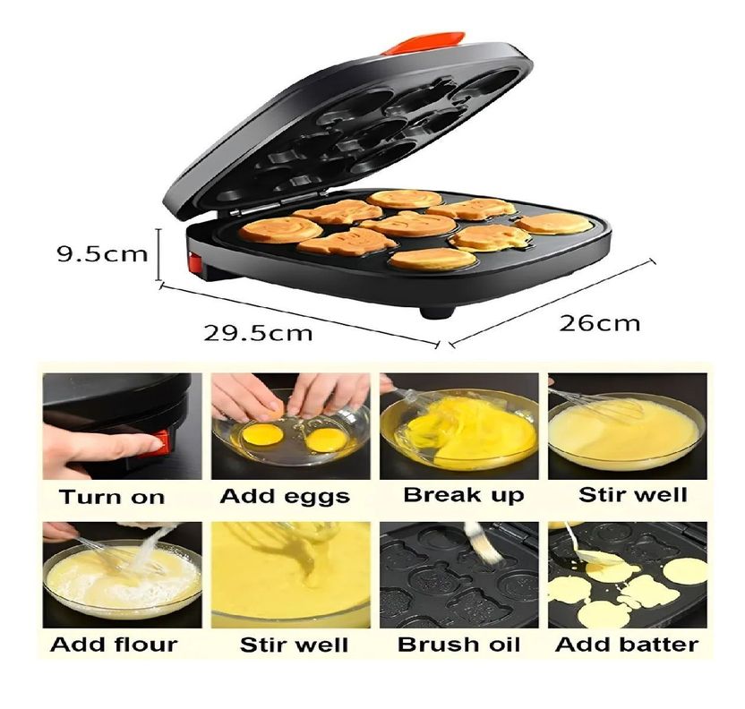 Wafleras Maquina Para Waffles Mini Wafles Cartoon 9cav-1