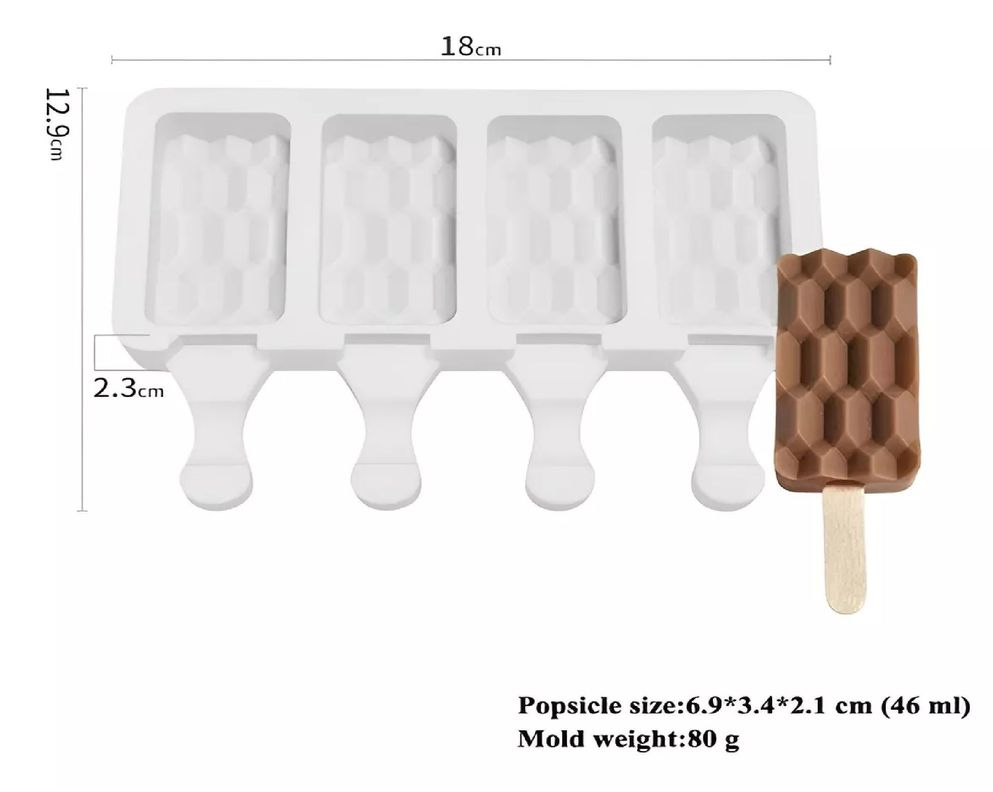 Moldes De Silicona Reposteria Molde Helados Molde Paletas-2