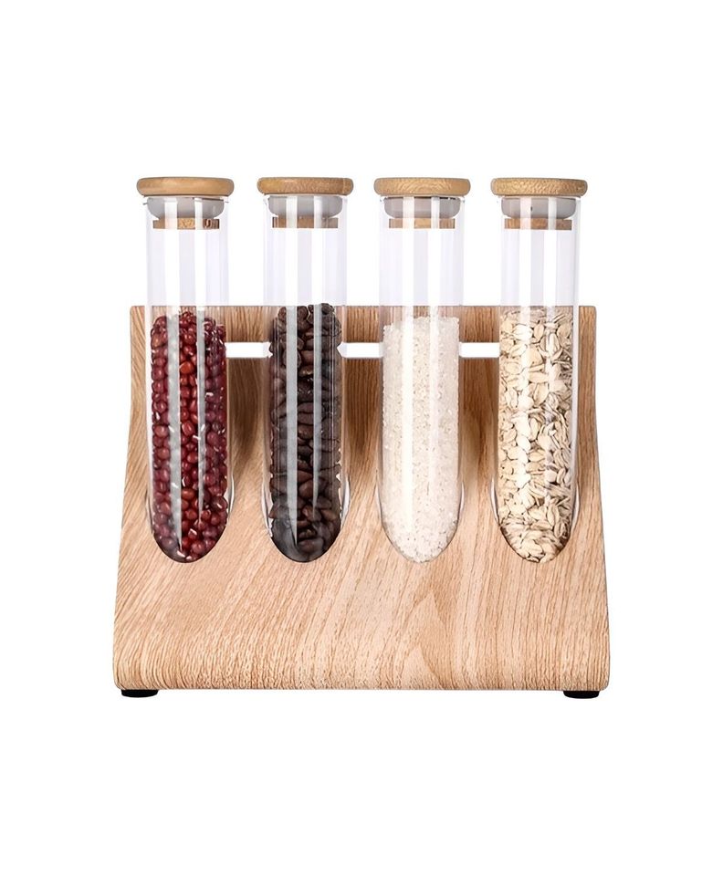 Set Especieros Organizador Condimentos Especieros Cocina 4pz-0