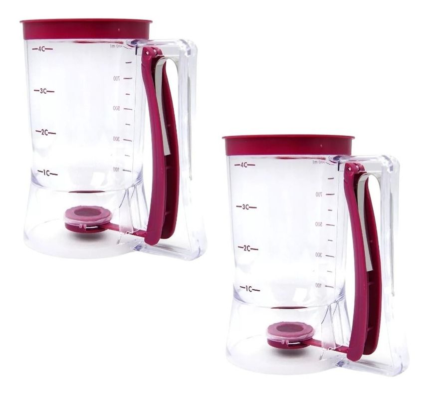 Pack X2 Dispensador De Masa Dispensador Masa Torta Queque X2 Morado Surtido [ 999 ]