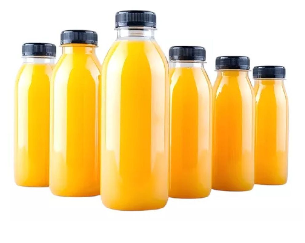 6 Botellas Plasticas Transparentes Botella Con Tapa 500ml-0