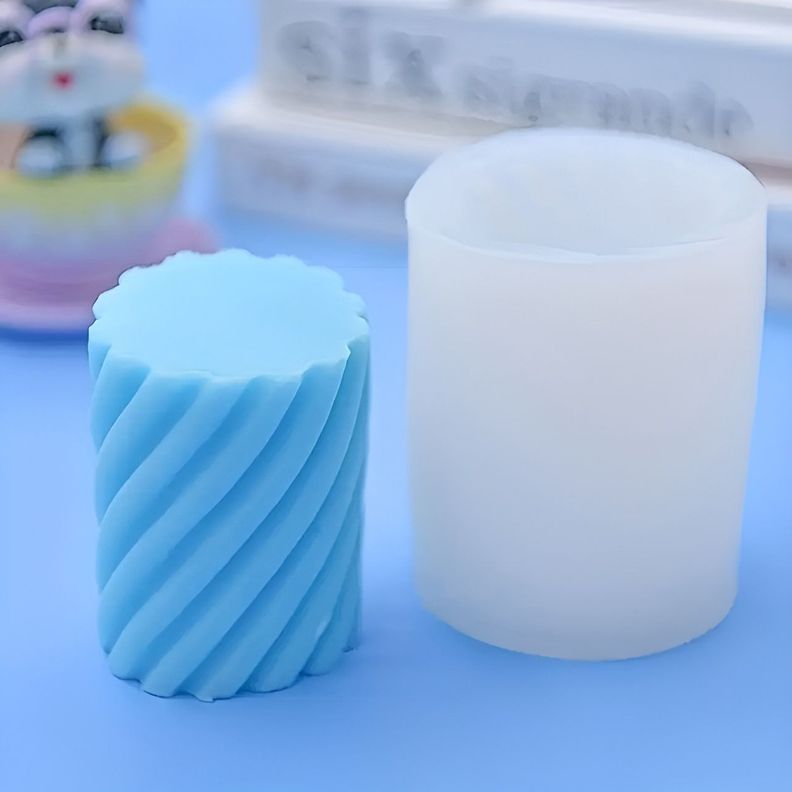 2 Moldes Para Hacer Velas Molde Para Velas Cilindro Espiral-1