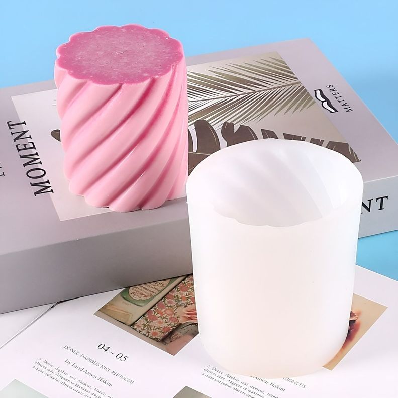 2 Moldes Para Hacer Velas Molde Para Velas Cilindro Espiral-6