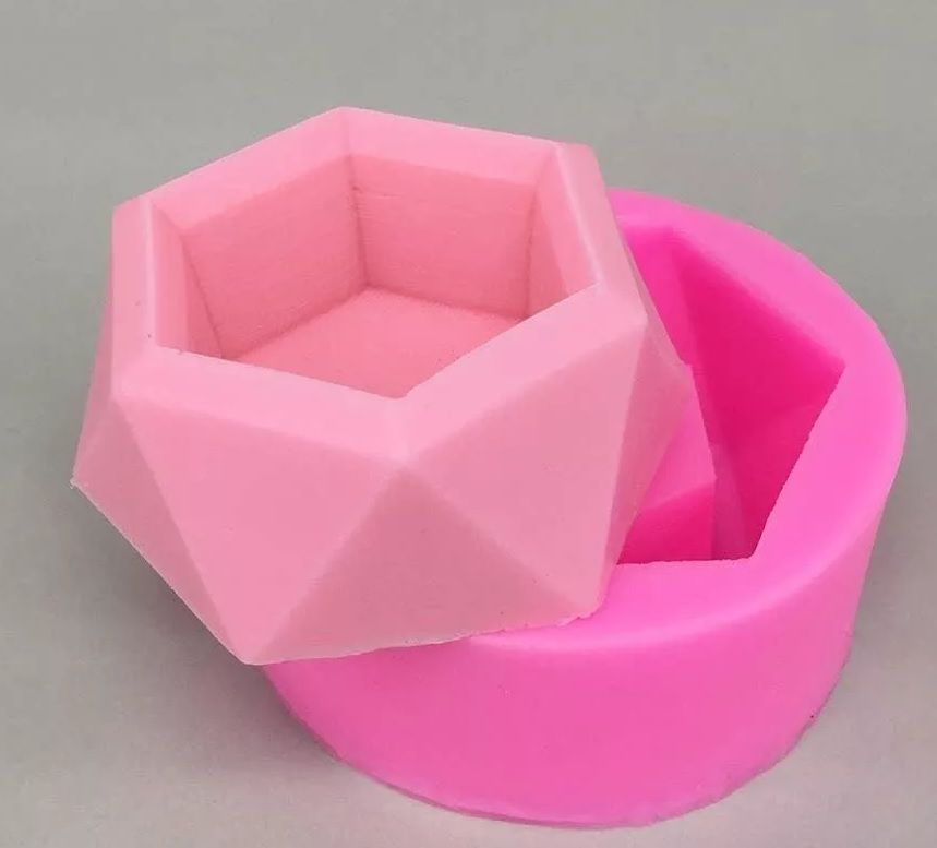 Moldes De Silicona Macetas Velas Yeso -2