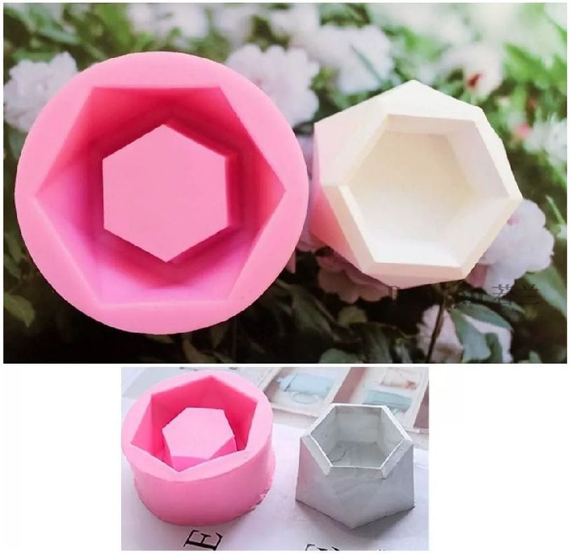 Moldes De Silicona Macetas Velas Yeso -3