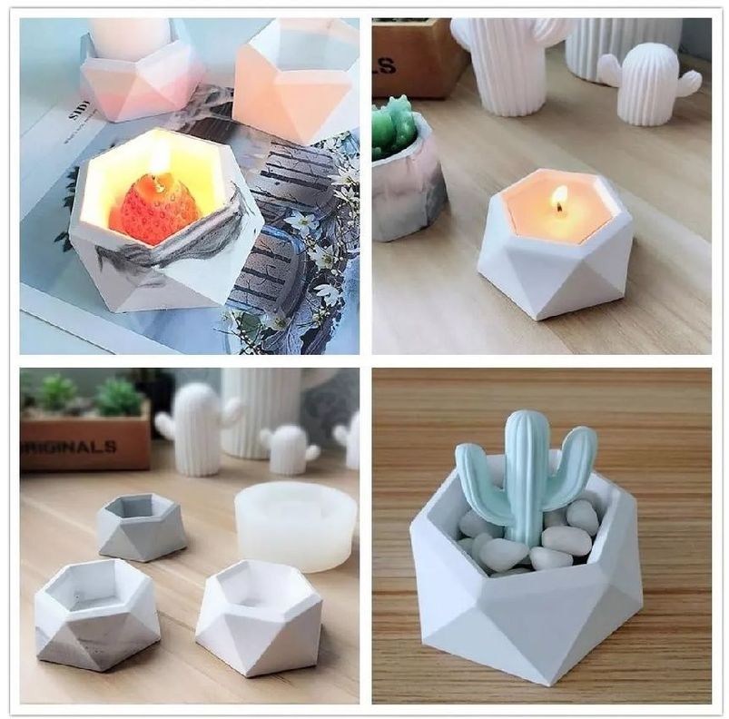 Moldes De Silicona Macetas Velas Yeso -7