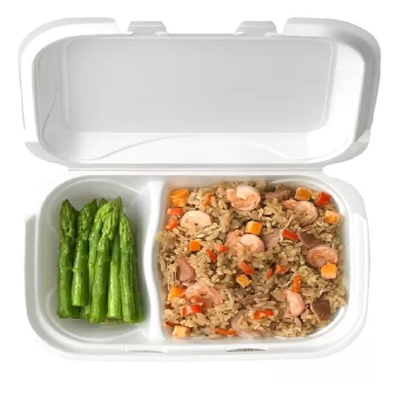 25 Bandeja Plumavit Bandeja Rectangular C/ Division Bandejas-1