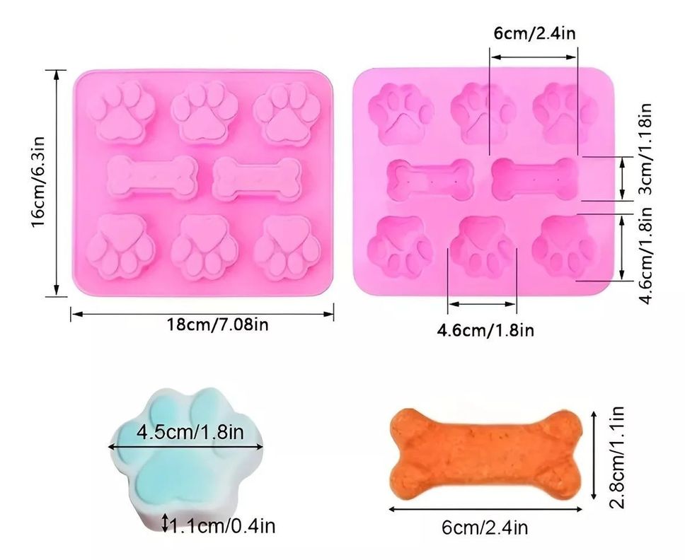 Moldes Silicona Reposteria Molde Chocolate Mascotas 8cavi-1