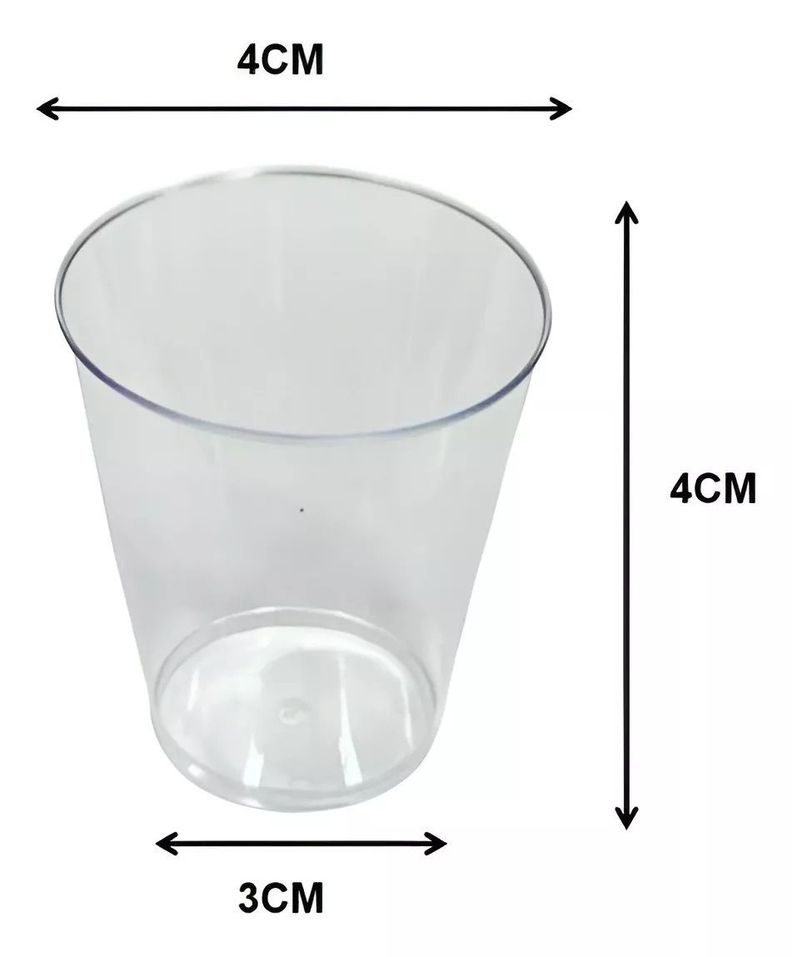 Set 25 Vasos Shot Pocillos Para Postres Vasos Plasticos 40ml-3