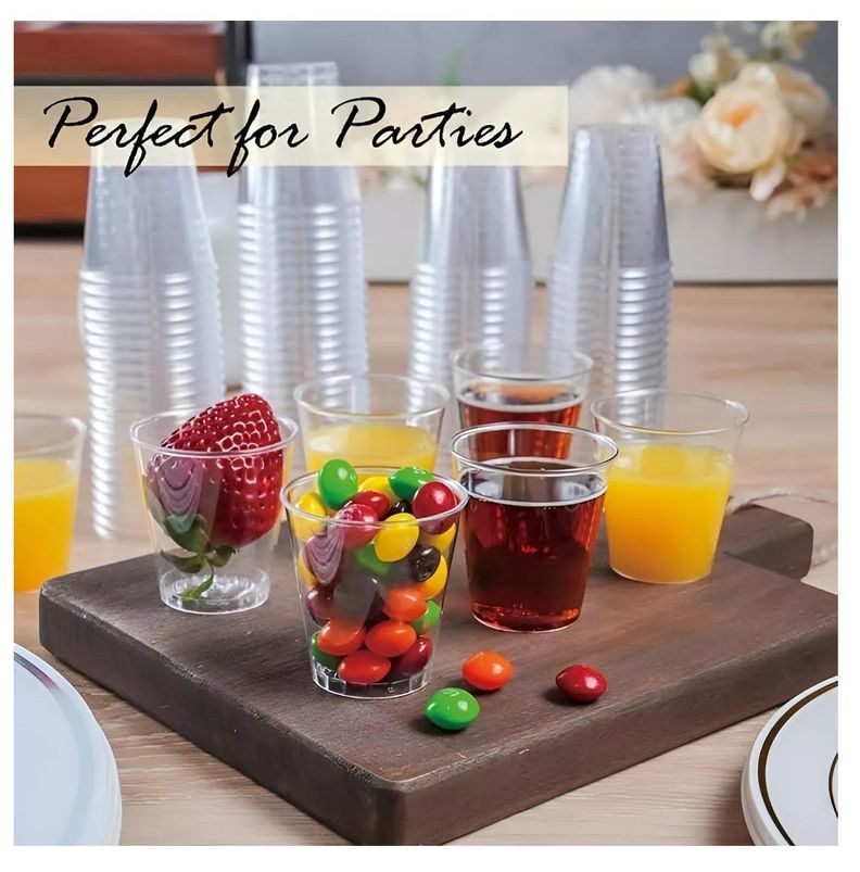 Set 25 Vasos Shot Pocillos Para Postres Vasos Plasticos 40ml-5
