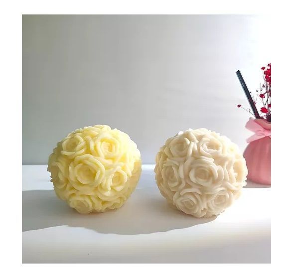 Molde Silicona Moldes Jabones Moldes Para Hacer Velas Rosas-1