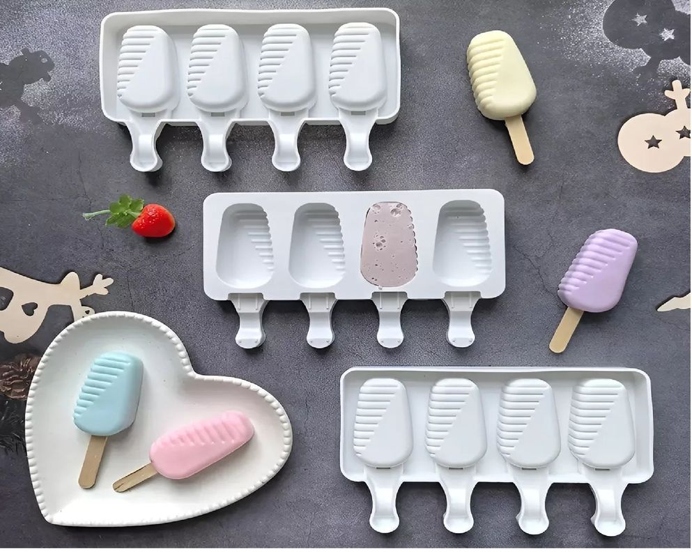 X2 Moldes De Silicona Para Helados Molde Helado Paletas 420-5