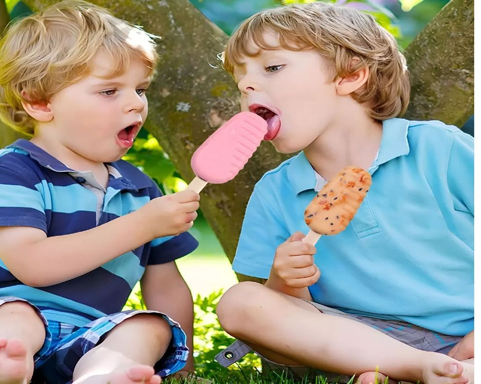 X2 Moldes De Silicona Para Helados Molde Helado Paletas 420-6