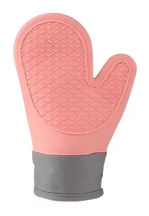 Guante Silicona Para Horno Toma Olla Guantes Cocina 27 Cm Rosa-0