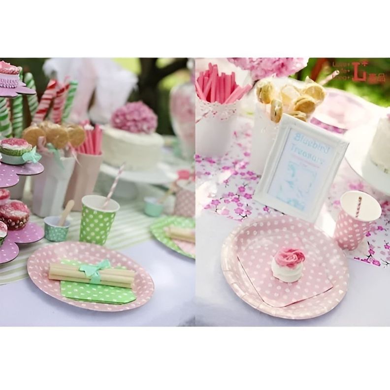 10 Platos Desechables Decoración Cumpleaños 23cm-1