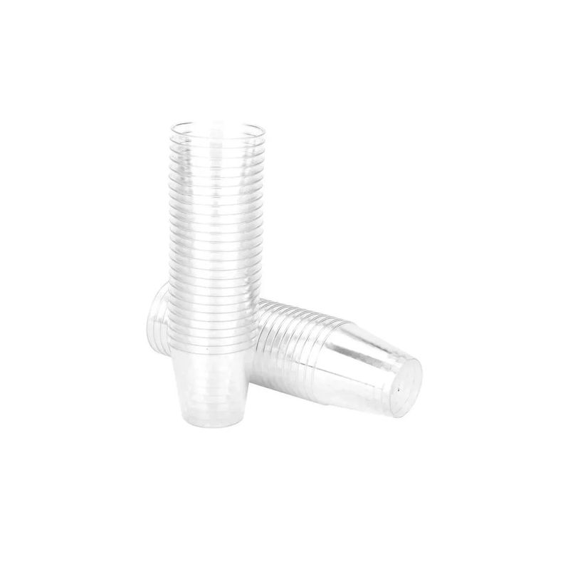 50 Vasos Desechables Vaso Plastico Vasos Acrilicos 210ml/7oz-0