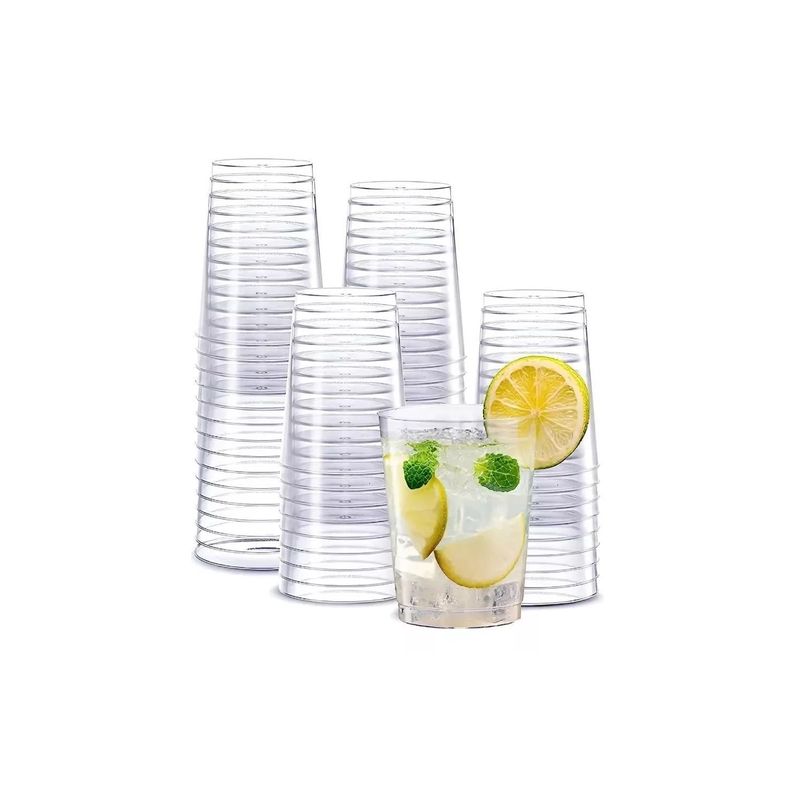 50 Vasos Desechables Vaso Plastico Vasos Acrilicos 210ml/7oz-1