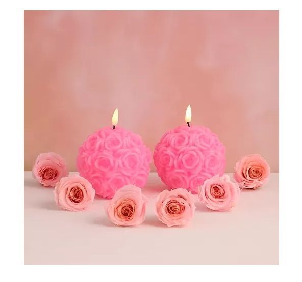 Set 2 Moldes Silicona Moldes Jabones Molde Velas Rosas 3d-4