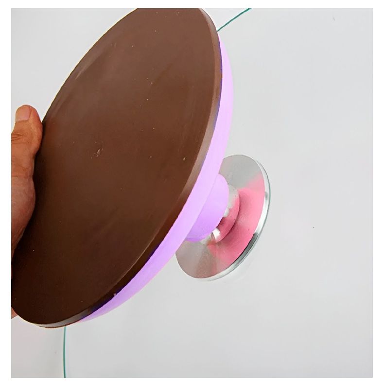 Base Giratoria Tortas Plato Giratorio Base Vidrio 30cm base violeta -3