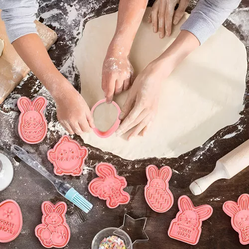 Cortadores Galletas Conejo De Pascua Moldes Galleta Conejos-5