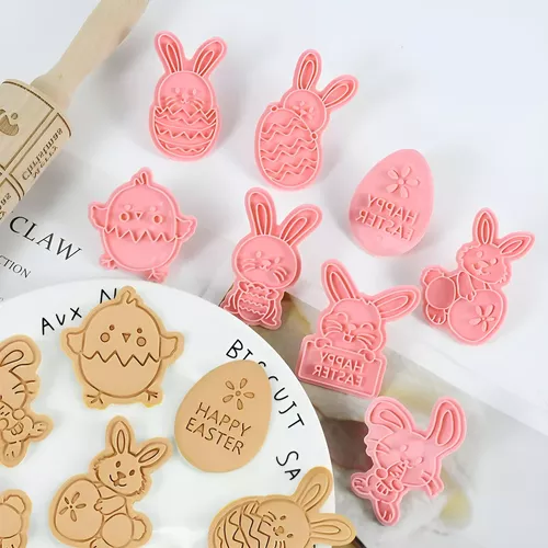 Cortadores Galletas Conejo De Pascua Moldes Galleta Conejos-6