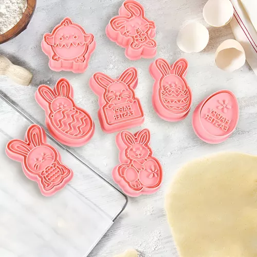 Cortadores Galletas Conejo De Pascua Moldes Galleta Conejos-7