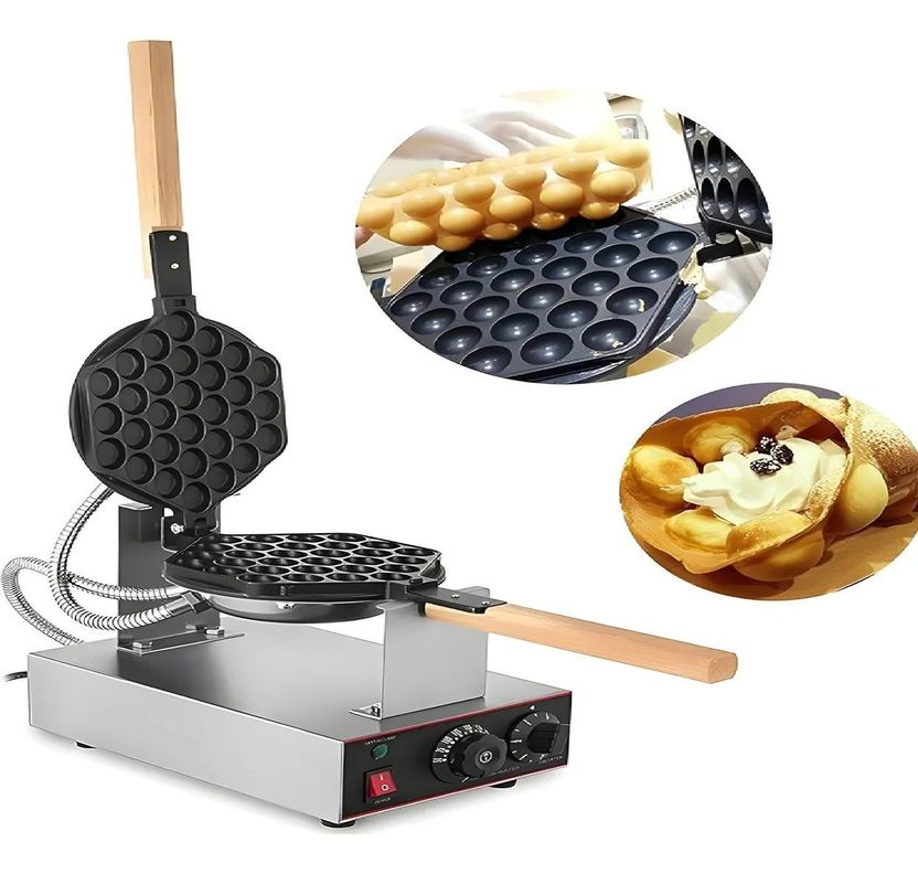 Maquina Para Waffles Wafleras Con Formas Waffle Burbuja-0