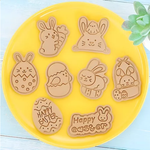 Pack X2 Cortador Galleta Pascua Moldes Galleta 3d Cortadores-7