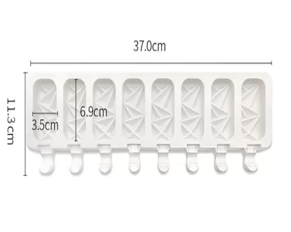 X2 Moldes De Silicona Para Helados Molde Paletas Helado 445  -1