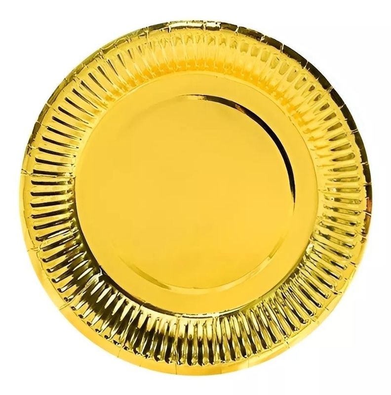 Pack X10 Platos Descartables Platos Desechables Plato 23cm-2