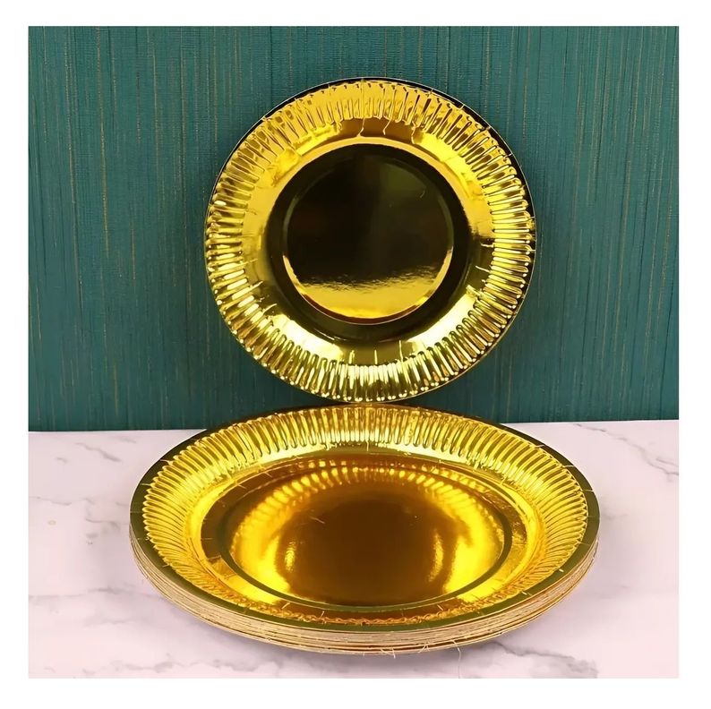 Pack X10 Platos Descartables Platos Desechables Plato 23cm-4