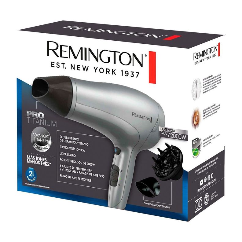 Secador De Pelo Remington Pro Titanium D3019-5