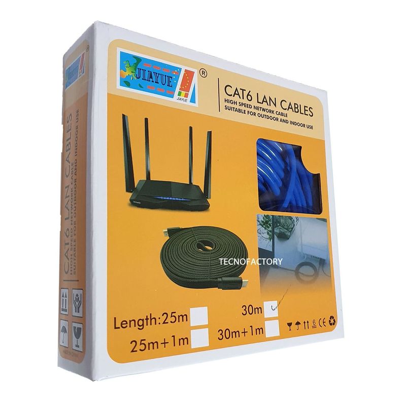 Cable Utp 30 Mts De Red Patch Cord Cat 6 Lan Rj45-3