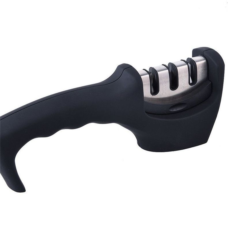 Afilador Manual De Cuchillos Acero Y Cerámico-5