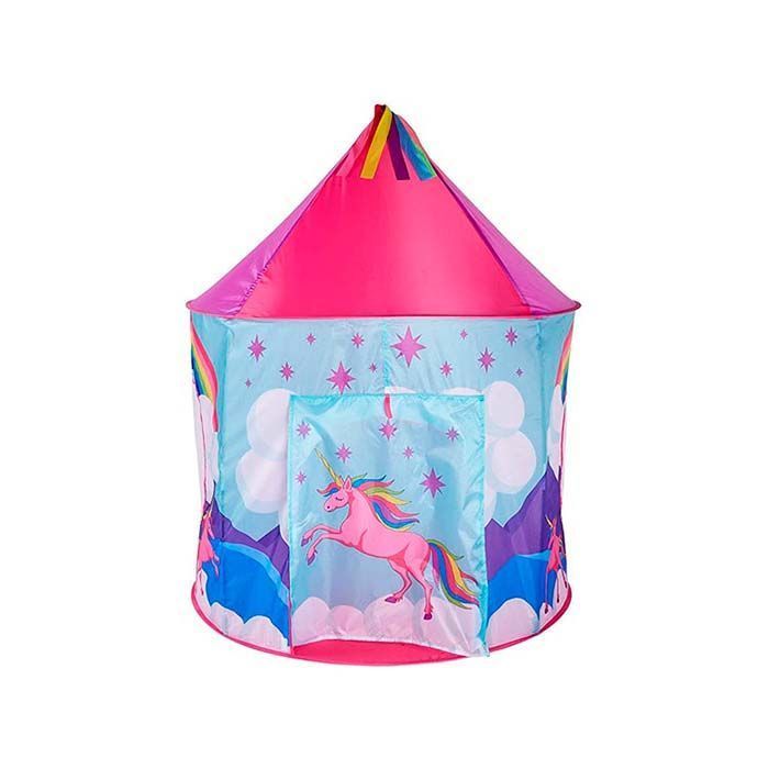 CARPA INFANTIL UNICORNIO/CARPA NIÑA PLEGABLE | Rosa-0