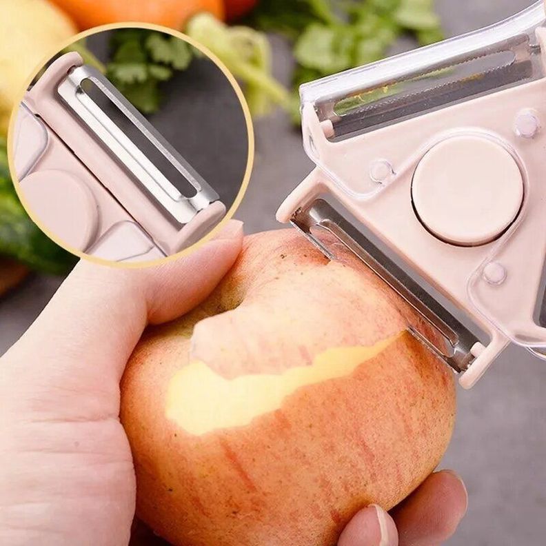 Pelador 3 En 1 Verduras Frutas Giratorio Multiuso Cortador-1