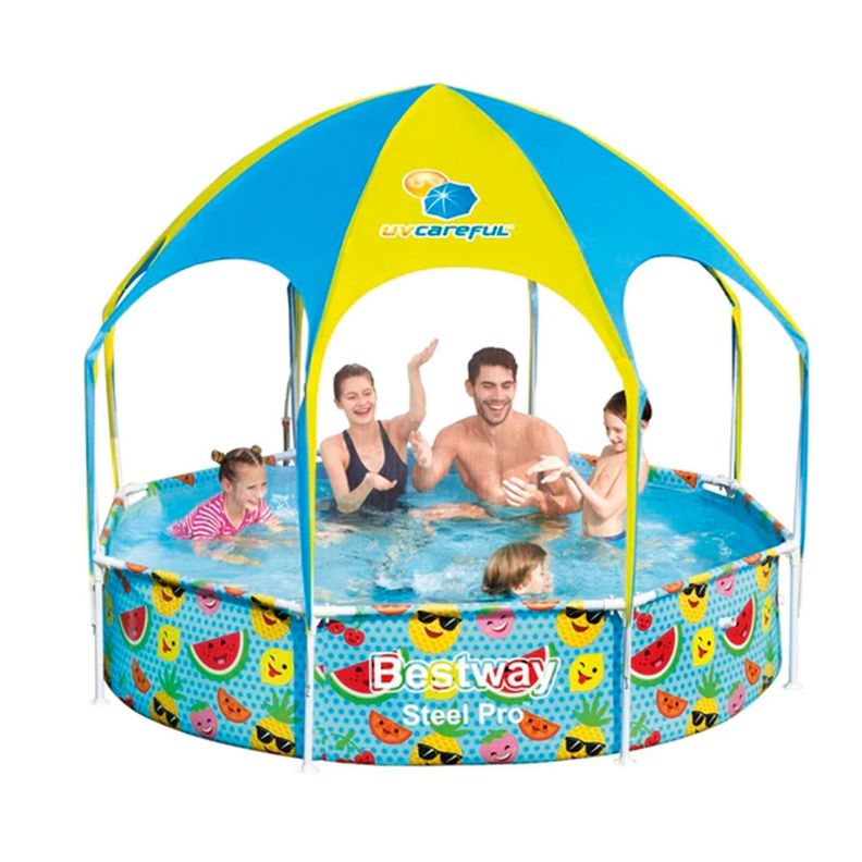 Piscina Estructural con Techo Bestway UV Careful Splash-in-Shade Play-1