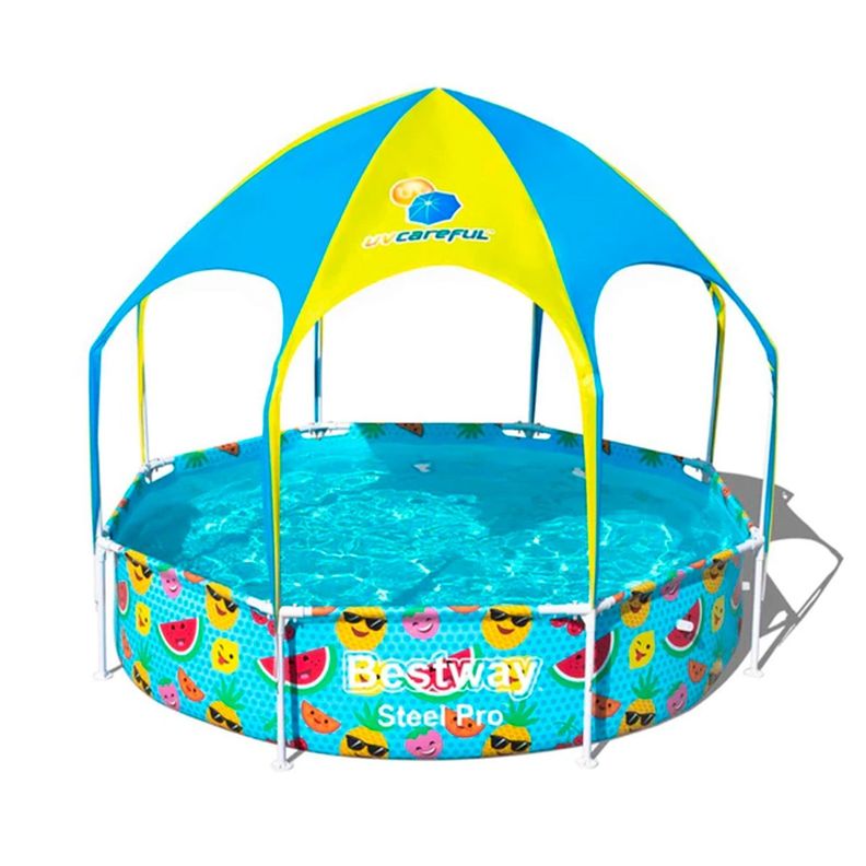 Piscina Estructural con Techo Bestway UV Careful Splash-in-Shade Play-0