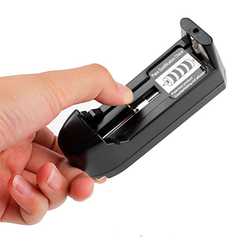 Cargador Batería Pila Litio Recargables 18650, 16340,14500-1