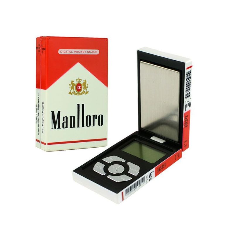 Pesa Balanza Gramera 0,1gr/500gr Cajetilla Cigarrillos-0