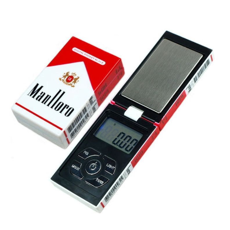 Pesa Balanza Gramera 0,1gr/500gr Cajetilla Cigarrillos-1