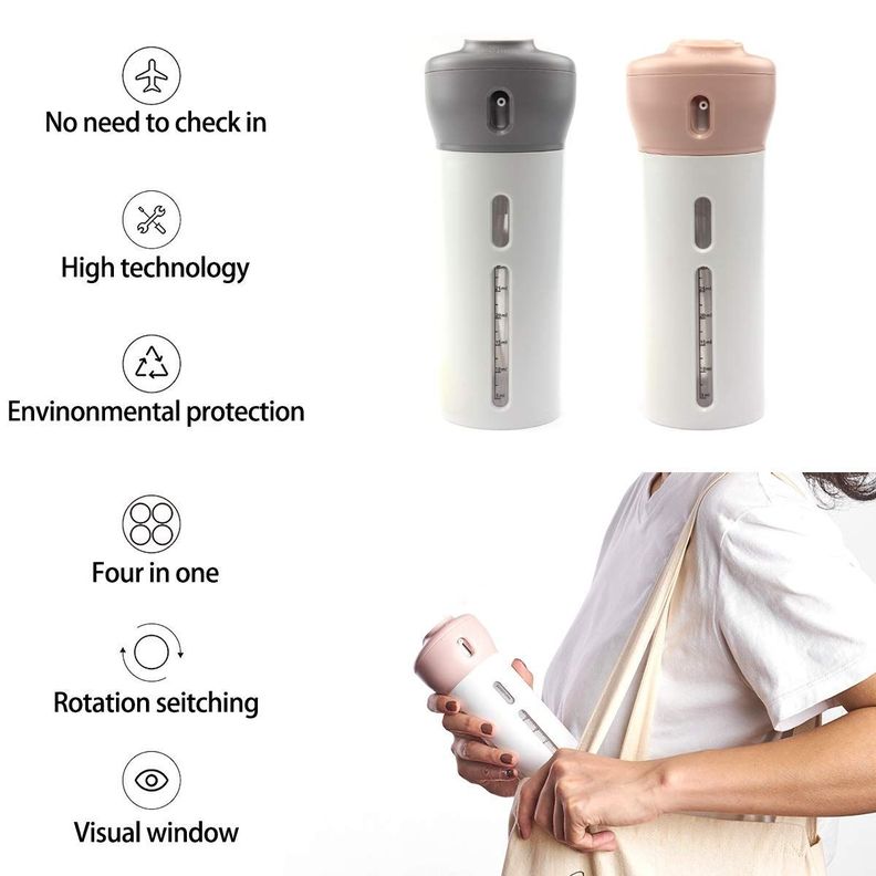 Dispensador Jabon Alcohol Gel Portatil 4 en 1-2