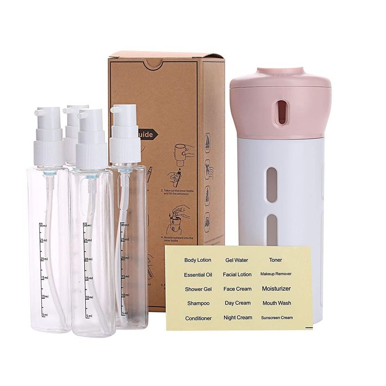 Dispensador Jabon Alcohol Gel Portatil 4 en 1-0