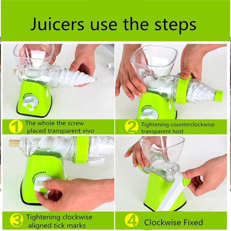 Extractor De Jugo Frutas, Verduras Manual-5
