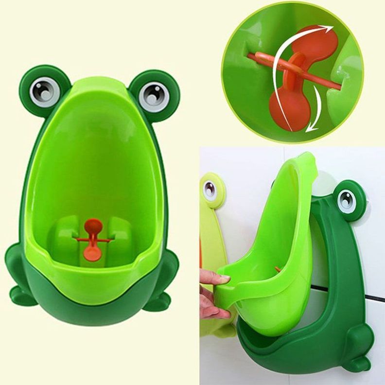 Pélela Urinario Portátil Infantil de Pared Verde-1