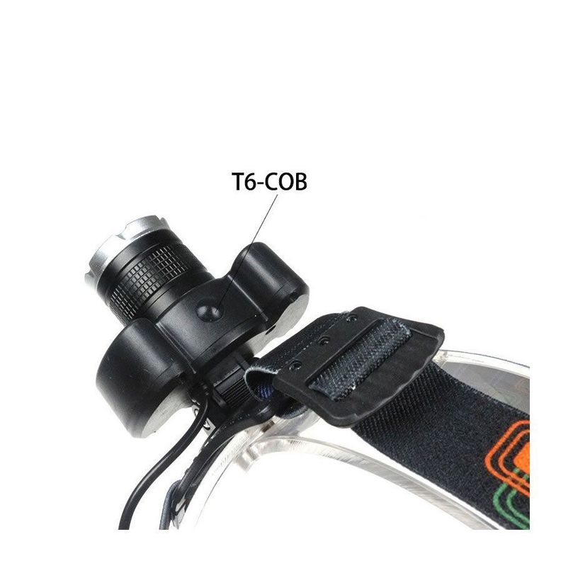 Linterna Frontal Cintillo T6 Cree 3 Focos Zoom-1