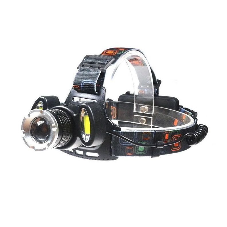 Linterna Frontal Cintillo T6 Cree 3 Focos Zoom-2