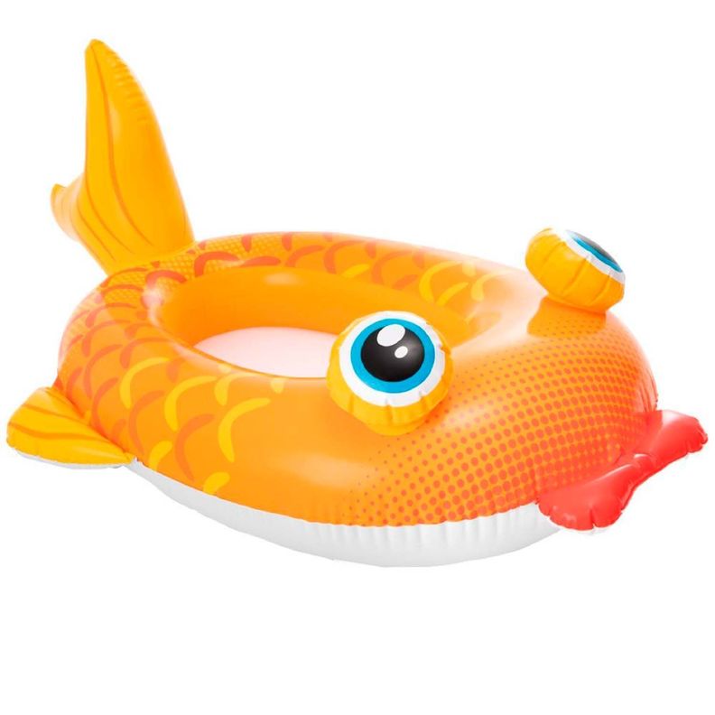 Mini Bote Niños Inflable Intex Pez Naranjo-0