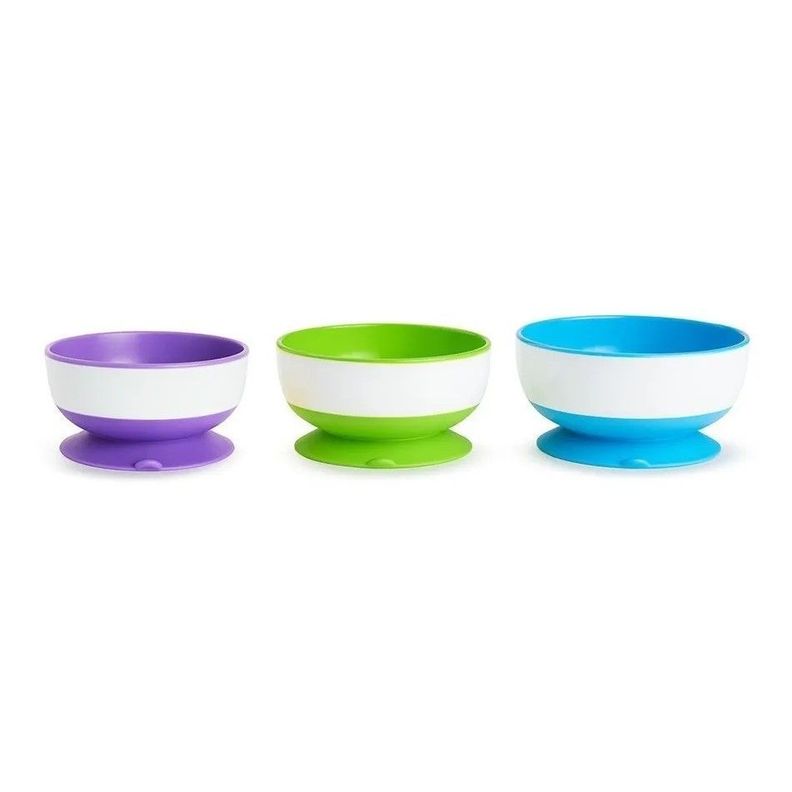 Set De 3 Bowls Con Antideslizante Munchkin Stay Put-1