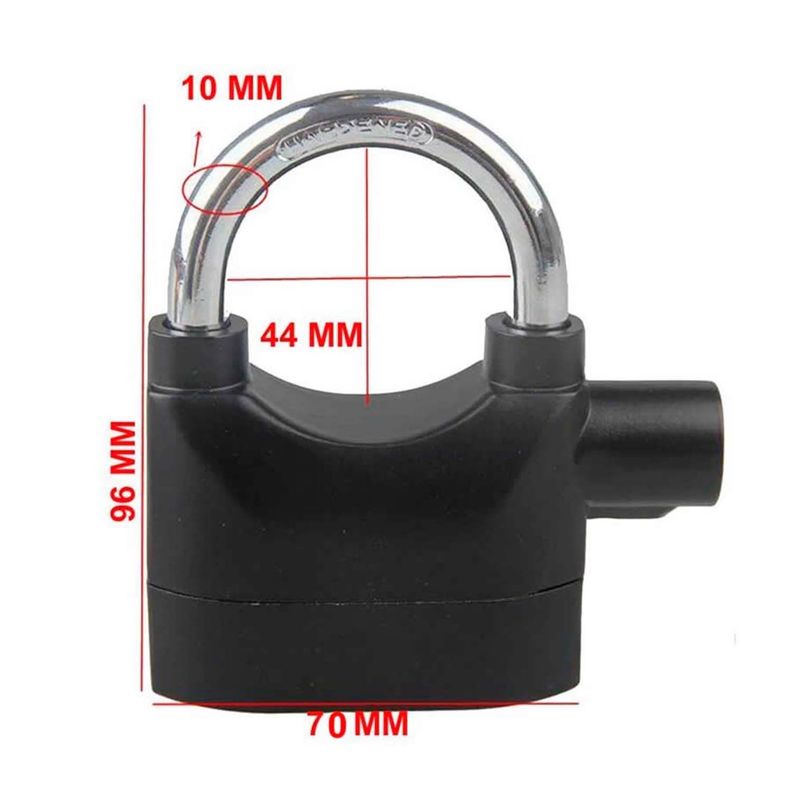 Candado Con Alarma Para Bicicletas, Motos, Local O Casa-1